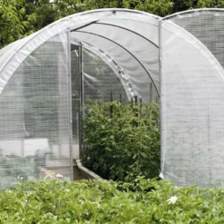 Serre Tunnel Tonneau En Polyéthylène 12 M² - Jardinière 4 X 3 M