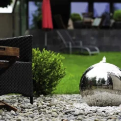 Fontaine Jardin Inox Ocean