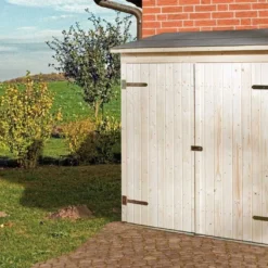 Armoire De Jardin Bois 14 Mm + Plancher Massif : 87 X 163 X 190 Cm