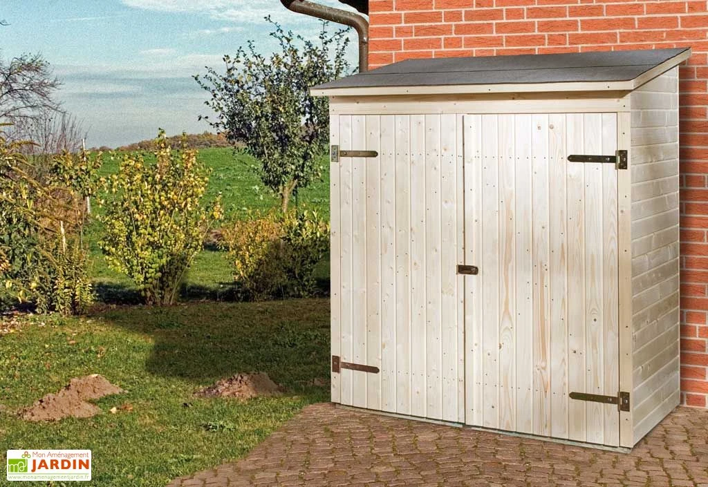 Armoire De Jardin Bois 14 Mm + Plancher Massif : 87 X 163 X 190 Cm