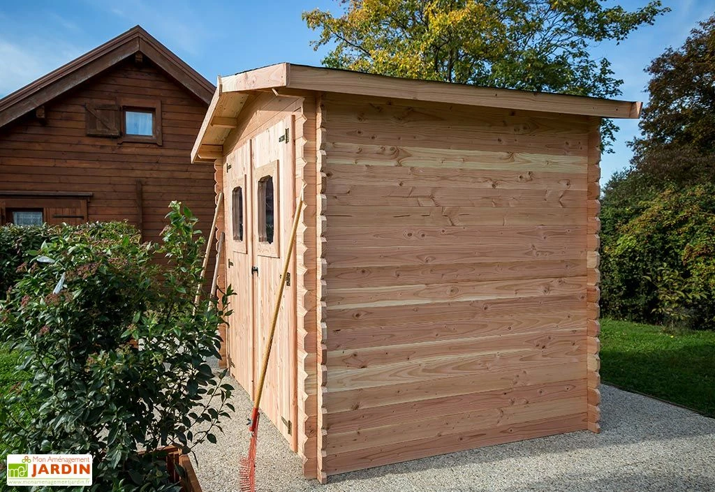 Abri De Jardin En Bois Douglas 28 Mm – 6,33 M² : 2,19 X 2,89 M – Image 5