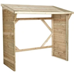 Abri Range-Bûches En Bois Traité 3 Stères Memphis 221x115x203cm