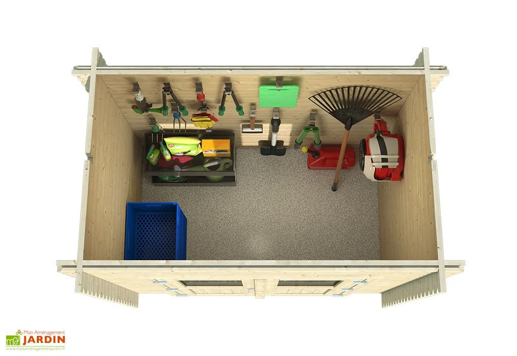 Abri De Jardin En Bois D’épicéa FSC – 230 X 120 X 204 Cm – Image 4