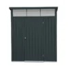 Abri De Jardin En Acier Galvanisé Duramax Modern 4 M² Gris Anthracite
