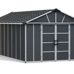 Abri De Jardin En Polycarbonate Et Aluminium Yukon 20 M² - Gris