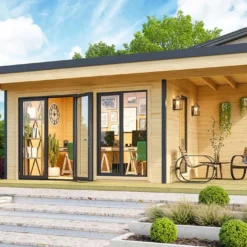 Abri De Jardin En Bois D’épicéa Brut Doméo 7 Plus – 17,8 M²