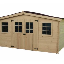 Abri De Jardin En Bois D'Epicéa Brut 16 M²