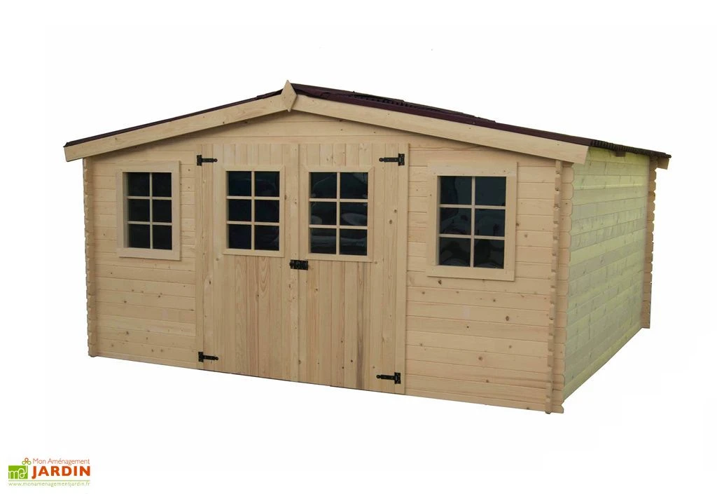 Abri De Jardin En Bois D'Epicéa Brut 16 M²