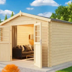 Abri De Jardin En Bois D’épicéa Brut 9,6 M² - Aurely