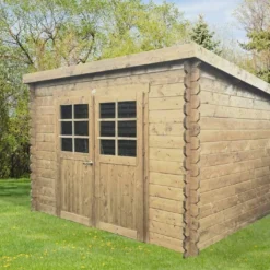 Solid Abri De Jardin Bois Brest 28 Mm (298x298) Traité En Option