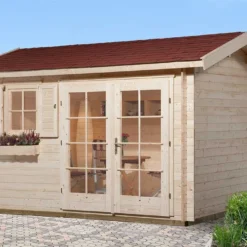 Abri De Jardin En Bois D’épicéa Brut 163 T4 - 11,40 M²