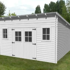 Abri De Jardin En Bois Avec Toiture 1 Pente 400x400cm (Sens Au Choix)