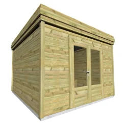 Abri De Jardin En Bois De Pin Traité Et Toiture Bac Acier – 10,9 M²