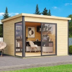 Abri De Jardin En Bois D’épicéa Brut Domeo 1 Plus (9 M²)