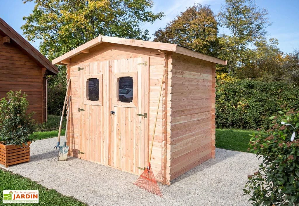 Abri De Jardin En Bois Douglas 28 Mm – 6,33 M² : 2,19 X 2,89 M
