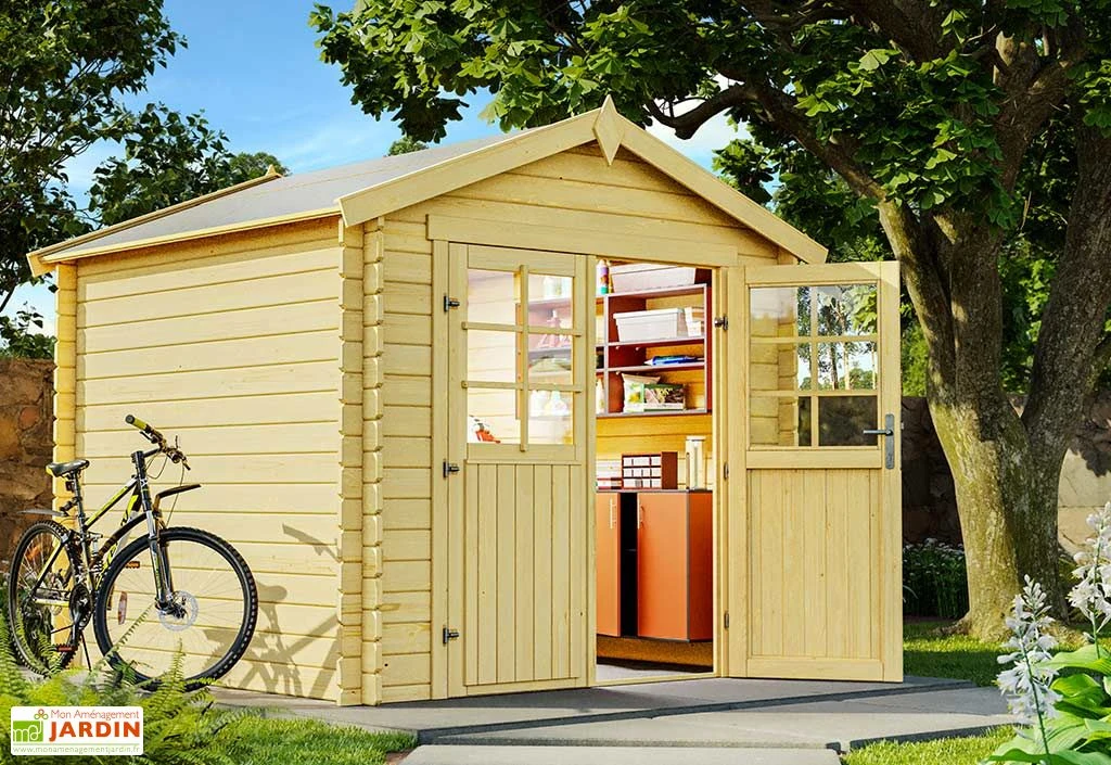 Abri De Jardin En Bois D’épicéa Brut 5,6 M² - Duty-Free