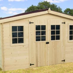 Abri De Jardin En Bois D’Épicéa Brut 12 M²