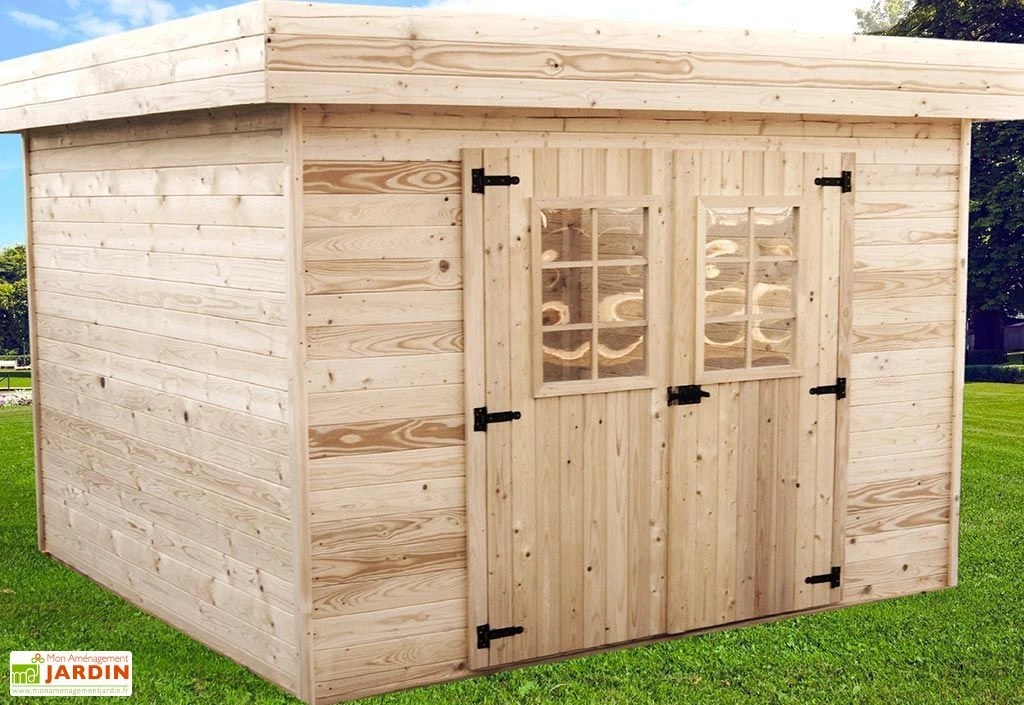 Abri De Jardin En Bois D’Épicéa Brut 14 M²