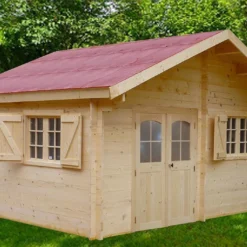 Abri De Jardin En Bois D’Épicéa Brut 24 M²