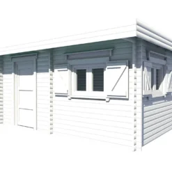 Abri De Jardin En Bois D’épicéa Brut 60 Mm – 25,38 M²