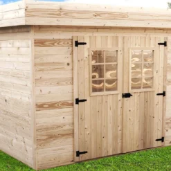 Abri De Jardin En Bois D’Épicéa Brut 7 M²