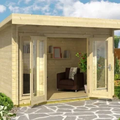 Abri De Jardin En Bois D’Épicéa Brut Barbados Mini 7 M²