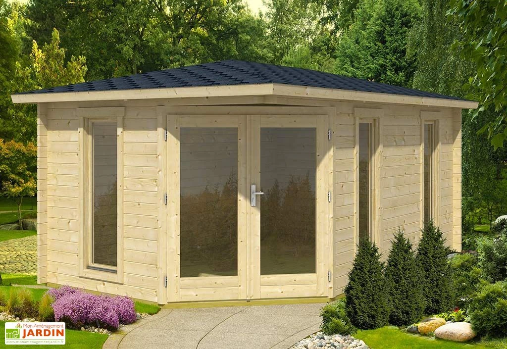 Abri De Jardin En Bois D’épicéa Brut Edinburgh 2 (11 M²)