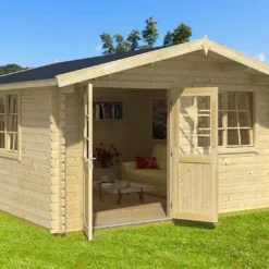 Abri De Jardin En Bois D’Épicéa Brut Norderney 3 (14 M²)