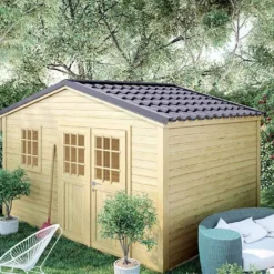 Abri De Jardin En Bois D’Épicéa Brut Shelty+ 11 M²
