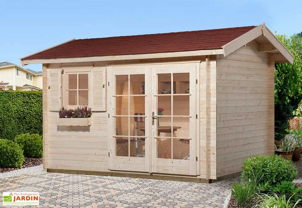 Abri De Jardin En Bois D’épicéa Brut 163 T1 - 8,50 M²