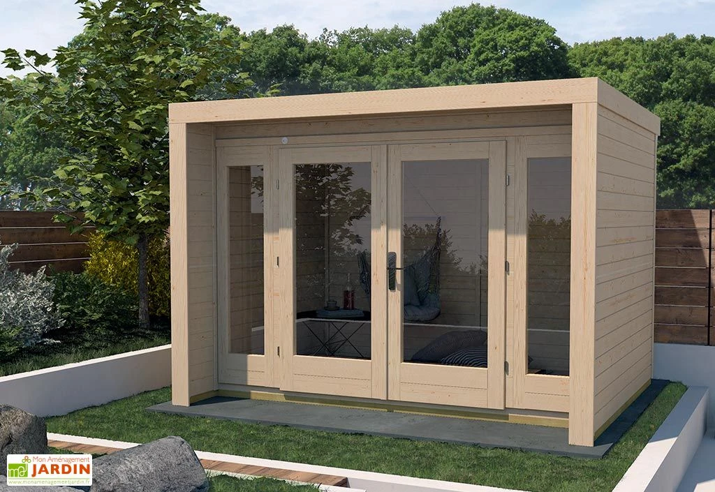 Abri De Jardin En Bois D’Épicéa Design 263 T3 - 8,7 M² (3 Coloris)