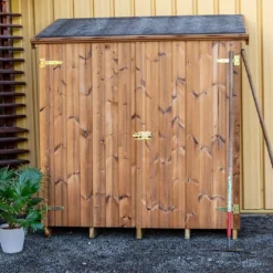 Armoire De Jardin En Bois Traité THT Avec étagères 1,76 X 1,84 M
