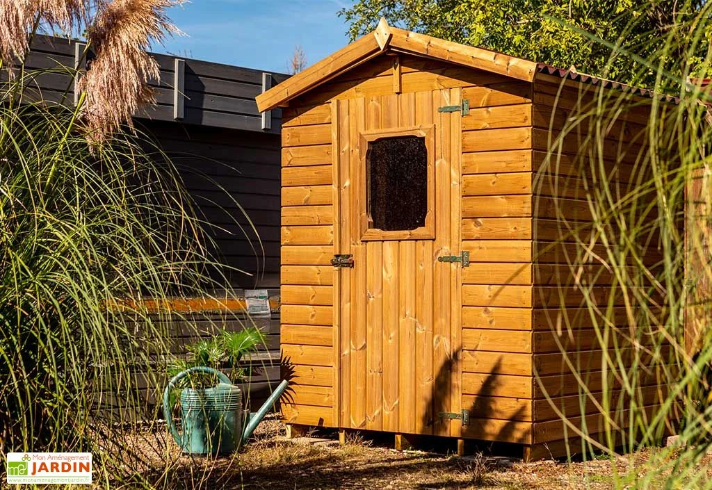 Abri De Jardin En Bois Traité THT Avec Plancher 2,5 M²