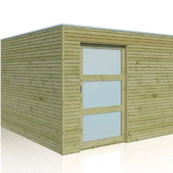 Abri De Jardin En Bois D’épicéa Traité Qube 9 M²