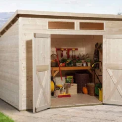 Abri Jardin Bois Nova Plus 1 19mm 254x194 (lasuré En Option)