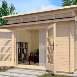 Abri De Jardin En Bois D’épicéa Brut Premium 28 T1 - 9 M²