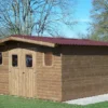 Abri De Jardin En Bois D’épicéa Traité Thermabri – 12 M²