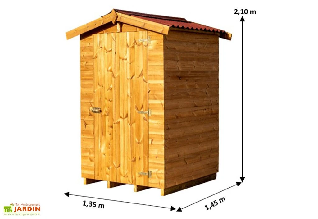 Abri De Jardin En Bois Traité THT Avec Plancher 2,5 M² – Image 4