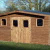 Abri De Jardin En Bois D’épicéa Traité Toit Bac Acier Thermabri – 12 M²