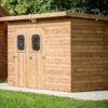 Abri De Jardin En Bois D’épicéa Traité Toit Bac Acier Theora – 5,69 M²