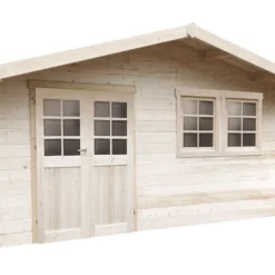 Solid Abri De Jardin Bois Vernier 28mm (538x538cm) Traité En Option