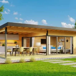 Abri De Jardin En Bois D’épicéa Brut Domeo 10 – 38,2 M²