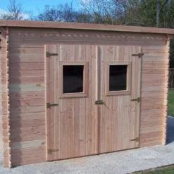 Abri De Jardin En Bois Douglas 20 Mm Monopente – 5,20 M² : 1,71 X 3,04 M