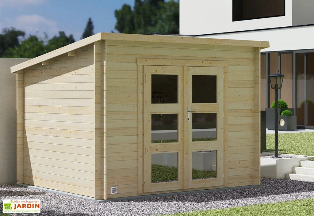 Abri De Jardin En Bois D'épicéa De 7,4 M² Ep. 28 Mm – Juno