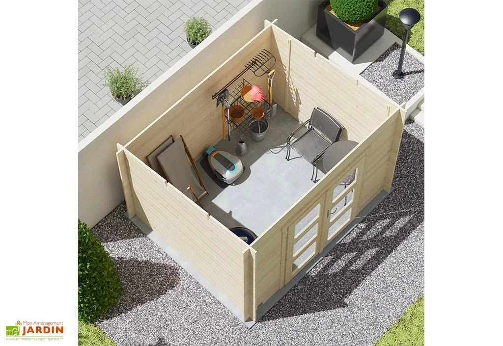 Abri De Jardin En Bois D'épicéa De 7,4 M² Ep. 28 Mm – Juno – Image 3