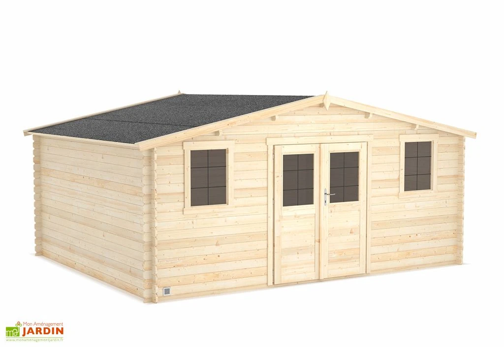 Abri De Jardin En Bois D'épicéa De 19,8 M² Ep. 28 Mm - Juno – Image 4