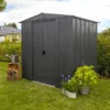 Abri De Jardin En Métal Gris Spacemaker Acier Galvanisé – 3 M²