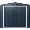 Abri De Jardin En Métal Galvanisé Anthracite Duramax 9 M²