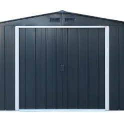 Abri De Jardin En Métal Galvanisé Anthracite Duramax 7 M²