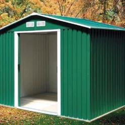 Abri De Jardin En Métal 0,33 Mm Duramax 5 M² – Vert Pin 8 X 6